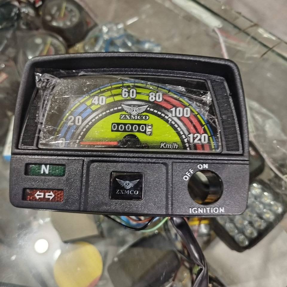 Zxmco motorcycle Speedometer with led lights for CD70 Motorcycle & For all 70 cc Bike