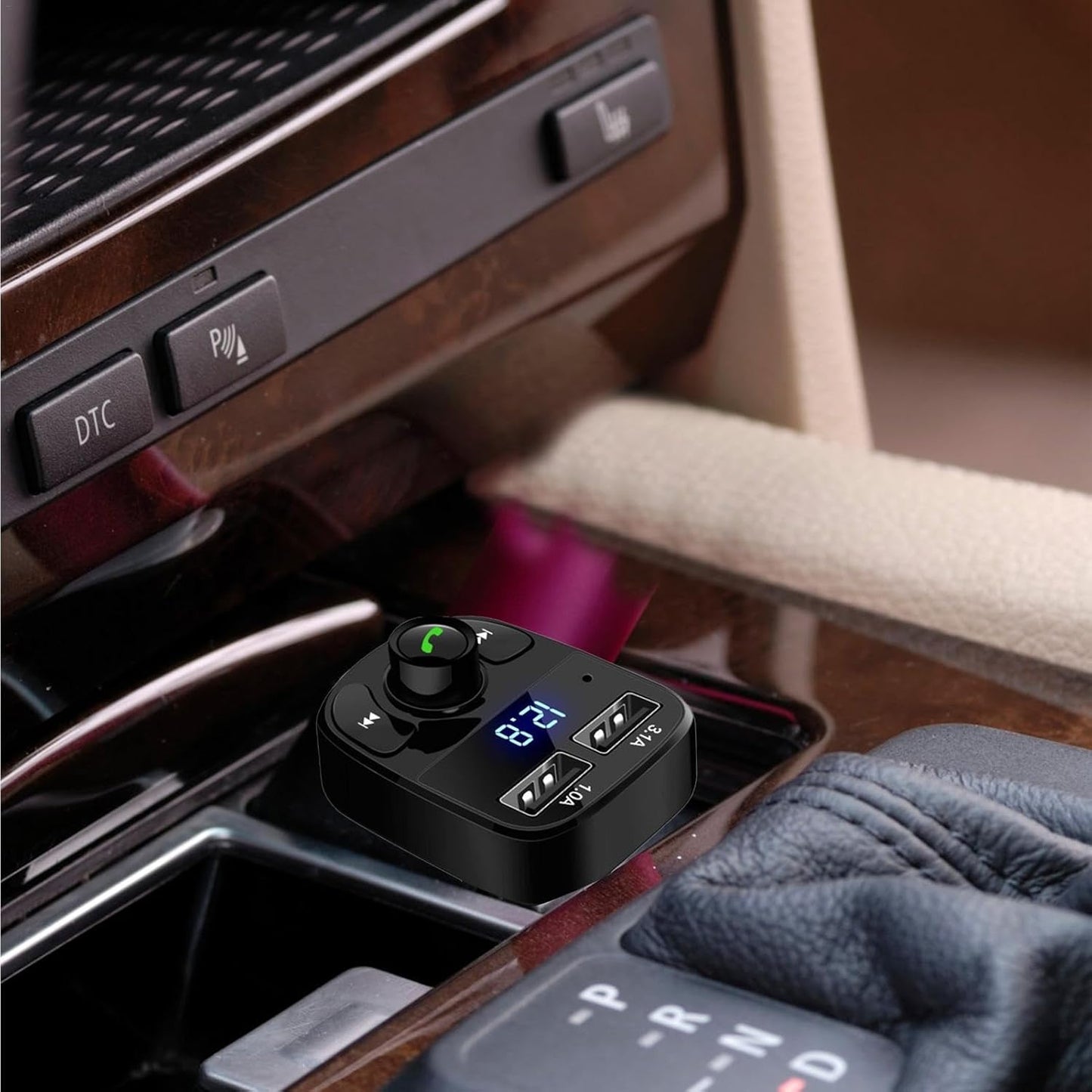 X8 - Multifunctional Car Mp3 Player | Car Wireless FM Transmitter | Car Mp3 Modulator - 3.1A | Car Accessories ( Random Color )