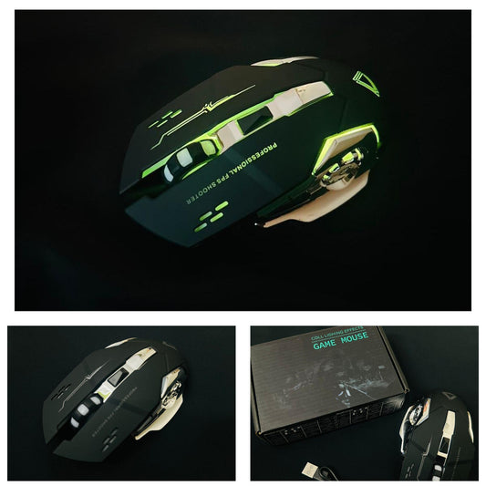 Wireless &amp; Rechargeable Gaming Mouse LED Light Mouse | Ultimate Gaming Wireless Mouse For Laptop PC Computer Gamer