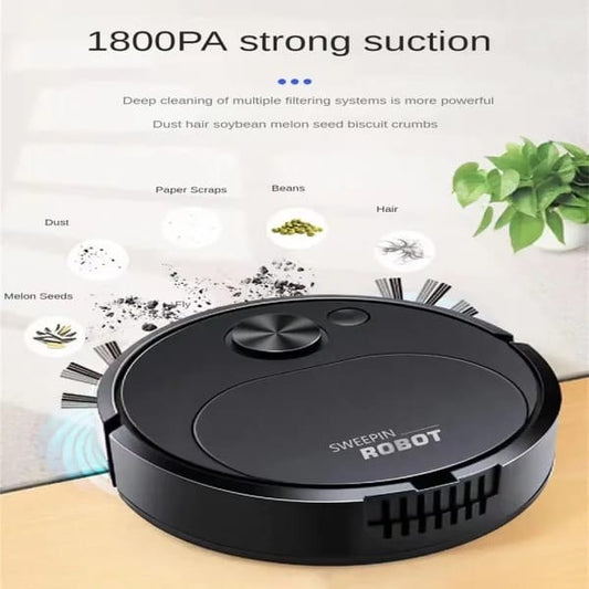 (NW000128) Portable Mini Wireless Smart Sweeping Robot Mopping 3 In1 Rechargeable Cleaning Machine Vacuum Cleaner For Home Office Robot (random colors)