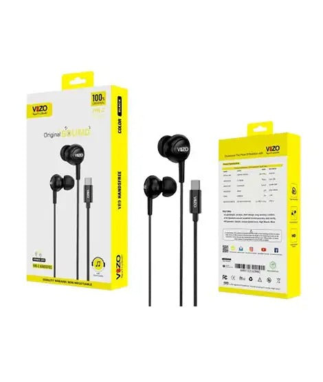 VR9-C Handsfree â€“ Premium Type-C Wired Earphones | Best Quality Earphones | Hands-Free For Android | Hands-Free For Mobile Phone