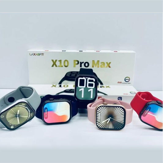 X10 Pro Max Smart Watch â€“ 2025 Ultra Slim Smartwatch with Bluetooth Calling, Water ProofÂ  With box