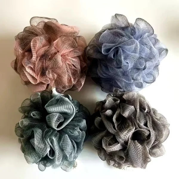 (1 pcs)Soft Mesh Bath Sponge â€“ Exfoliating Body Scrubber Random color - Extra Soft Body Loofah Bath Sponge â€“ Gentle Exfoliating Shower Pouf for Radiant, Smooth Skin â€“ Mesh Shower Scrubber for Men &amp; Women - Random Color